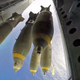 Illustration for article titled Watch This Bomb Bay View Of A B-52 Carpet Bombing An Island